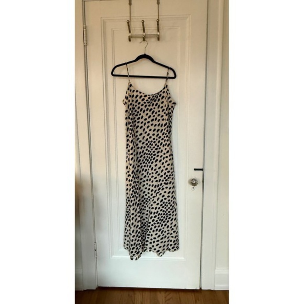 AYR. Dalmatian Print Slip Midi Dress Spaghetti Straps. NWOT. XL - Picture 3 of 3